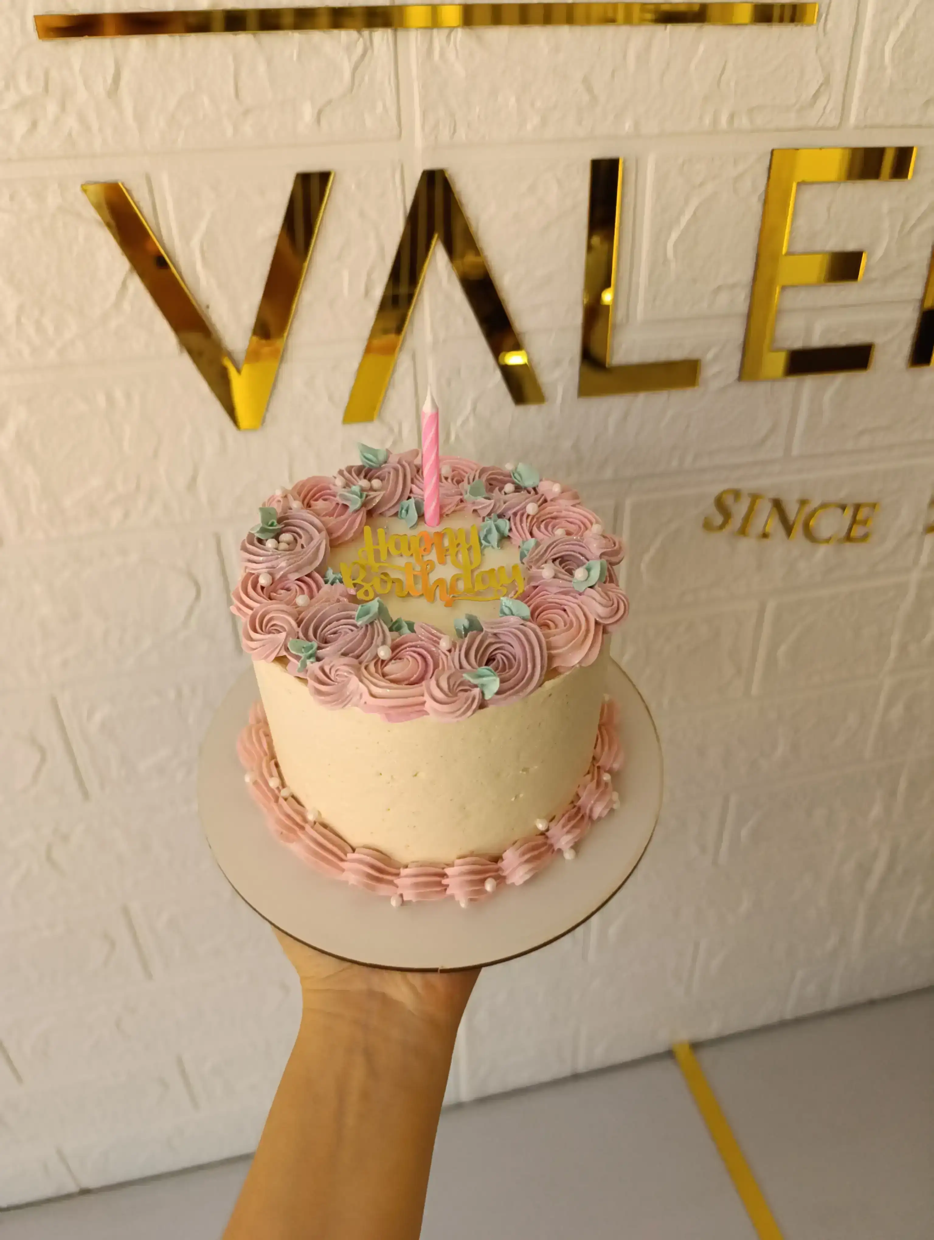 Torta de vainilla deco