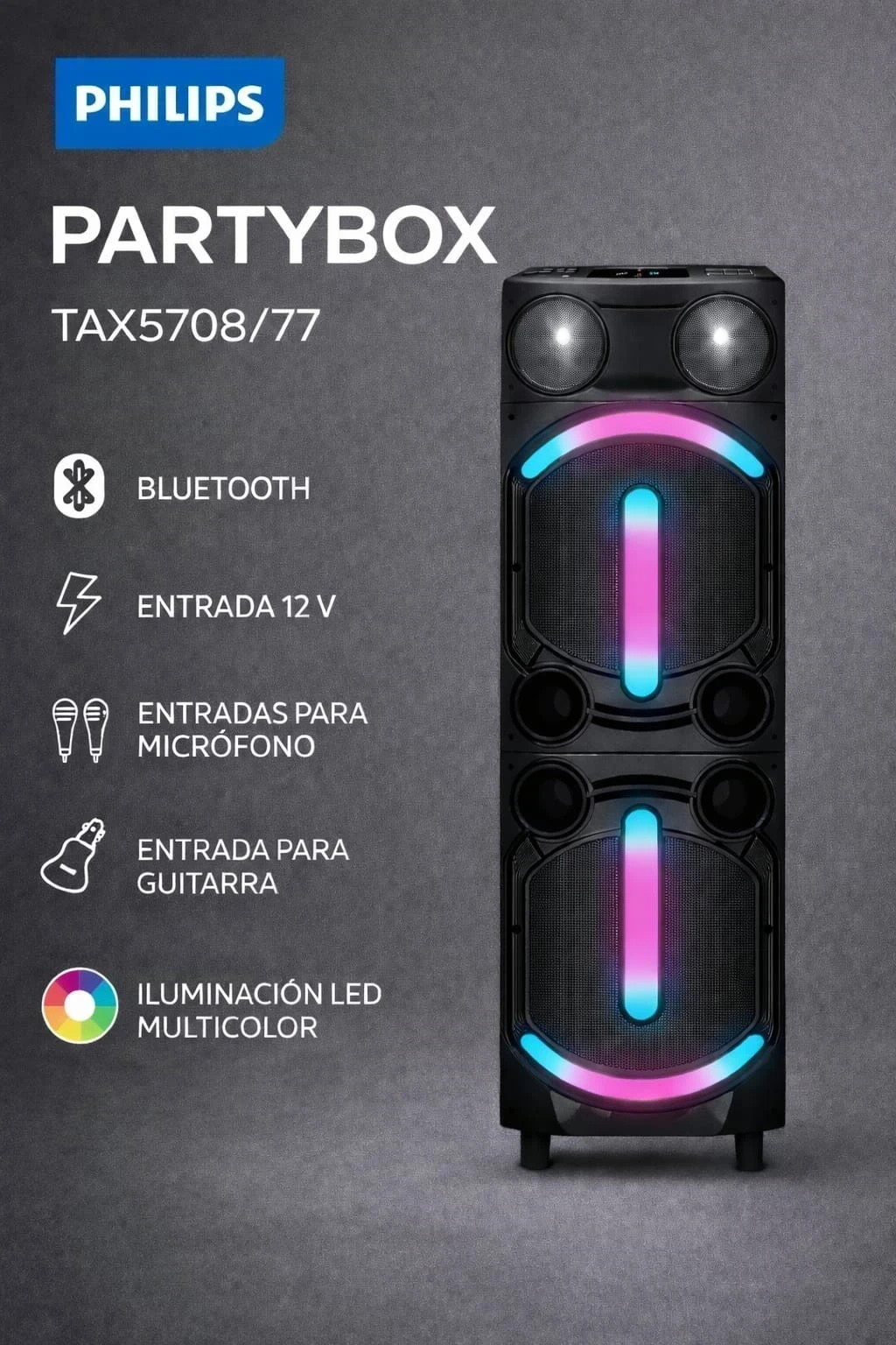 Parlante Philips party speaker 5000 series 2