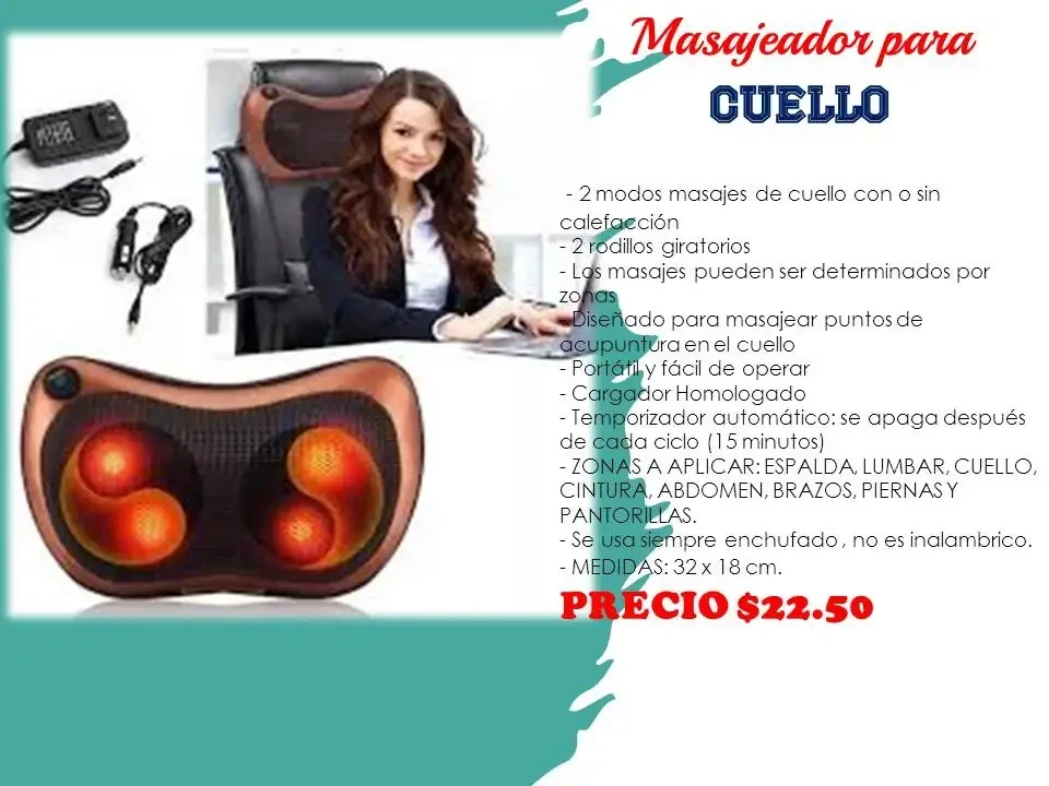 Masajeador almohada 