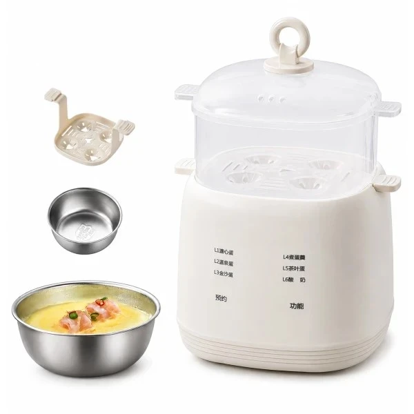 Hervidor De Huevos Eléctrico Para 4 Huevos + Bowl De Aluminio