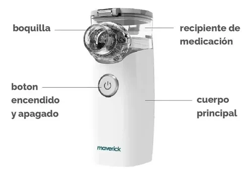 NEBULIZADOR MAVERICK ULTRASONICO MESH PORTATIL NE-M01 2