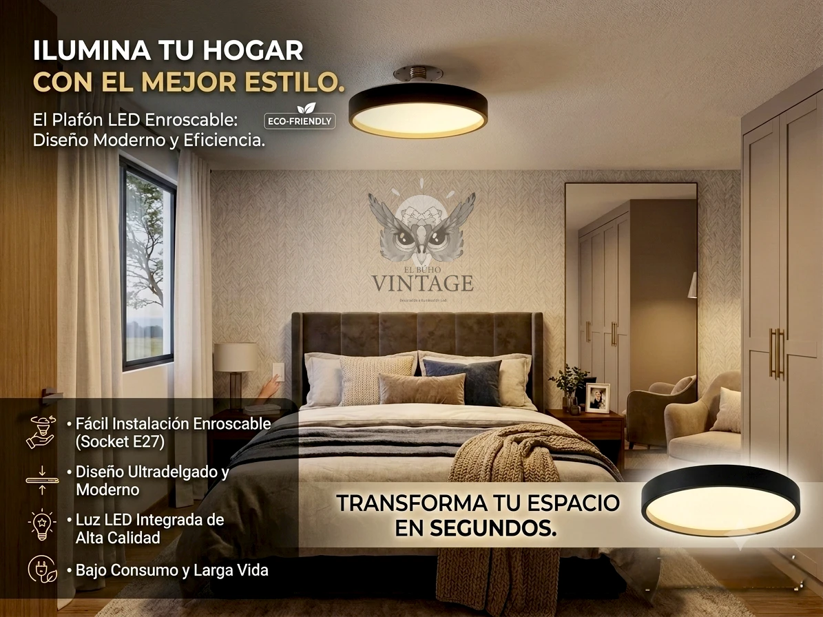 Plafón Led Decorativa 48w