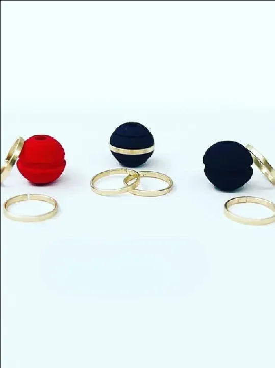 Neopreno 8mm Liso - 1 anillo oro laminado - 1 (UNID.)