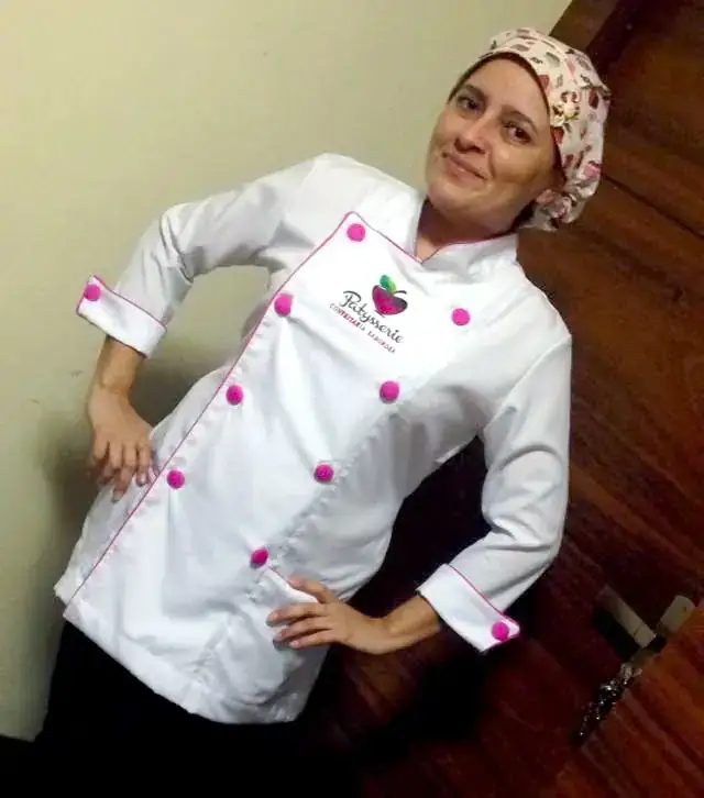 Filipina chef manga larga mujer o hombre  3