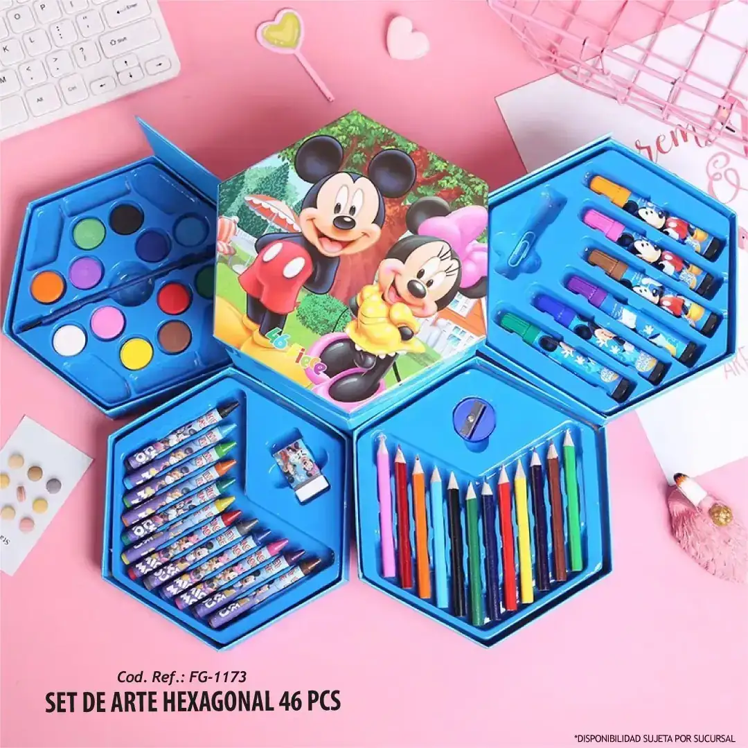 Set de Arte Hexagonal 46Pcs