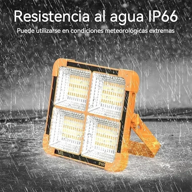 Foco Solar Led 150w Recargable usb powerbank Emergencia Camping Baliza 3