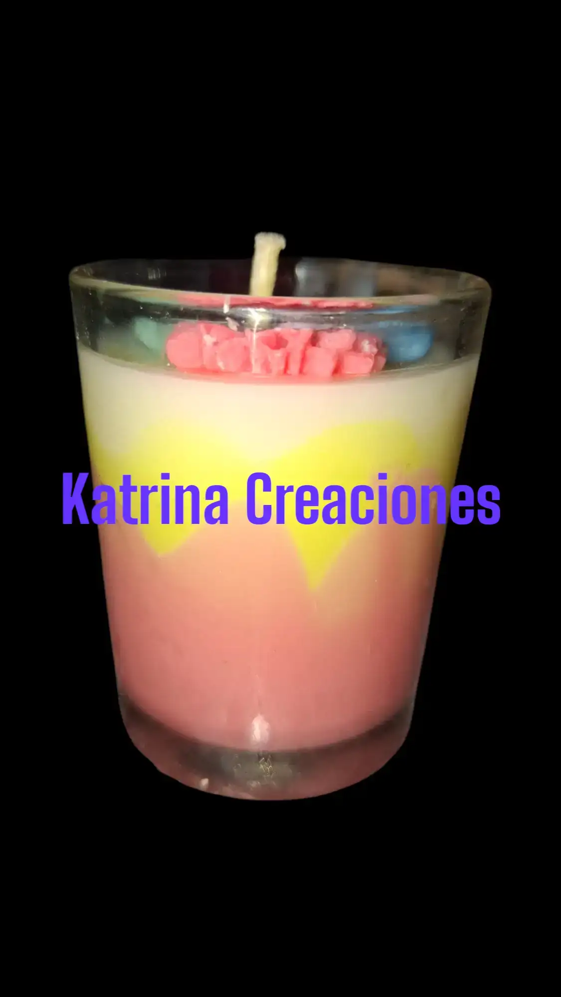 Velas de soja en mini vaso de vidro decoradas 2