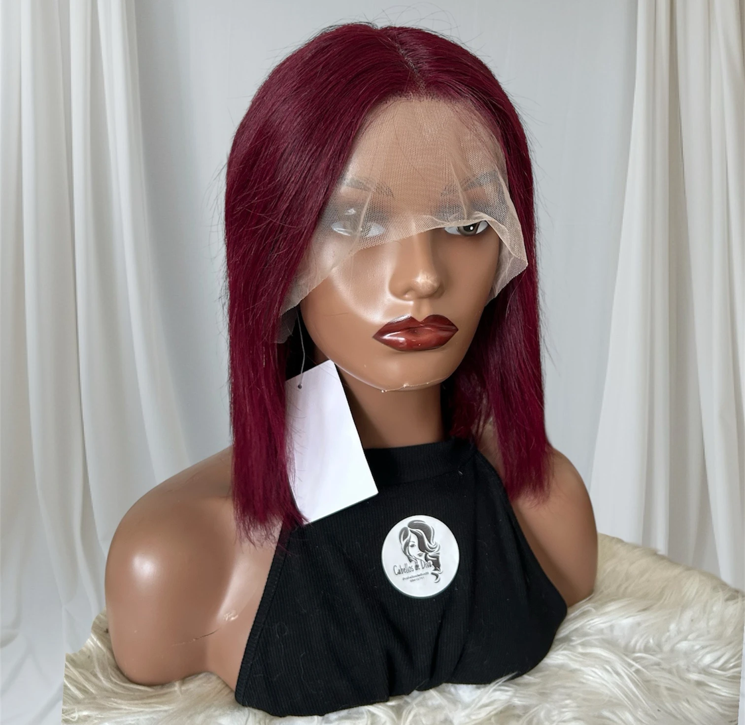 Peluca Bob cabello humano, 12 pulgada, frontal lace 13x1 2