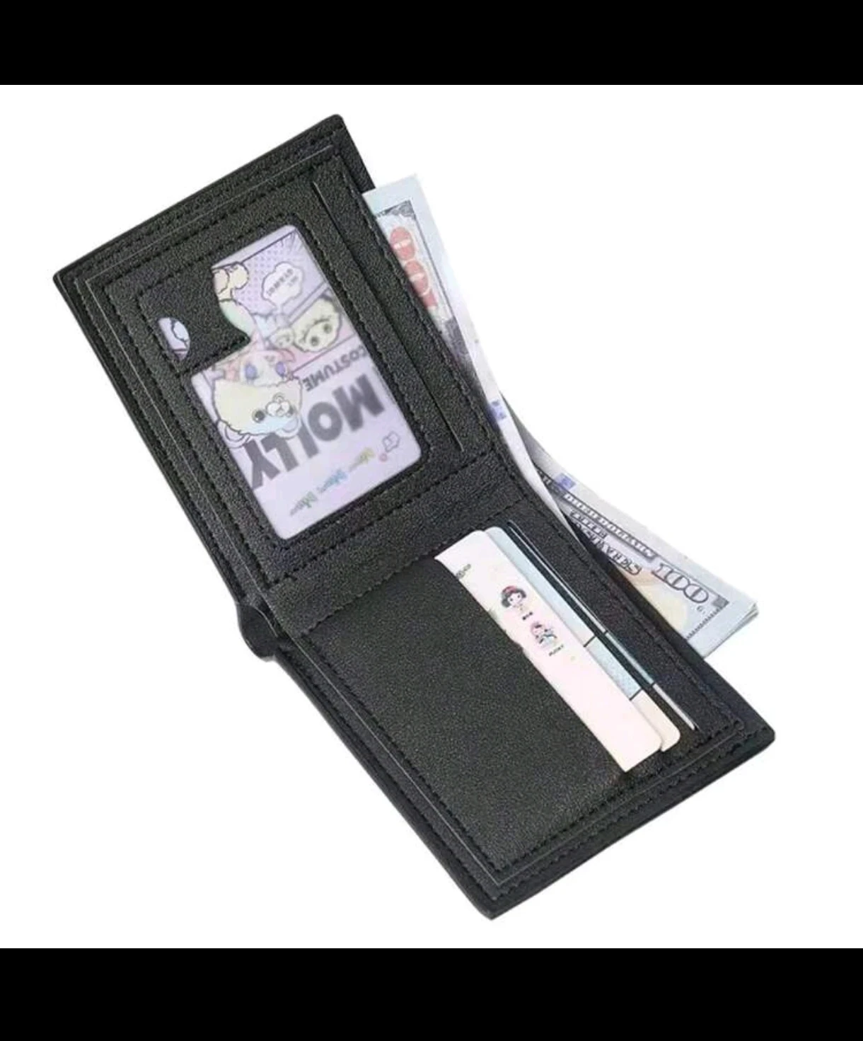 Billetera Ejecutiva de Poliuretano Premium con Detalle Metálico 2