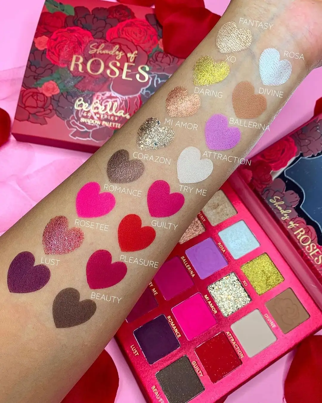 PALETA DE SOMBRAS ROSAS 3