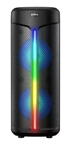 Aiwa Aw-t2040 Parlante Bluetooth Portatil Luces 6000w