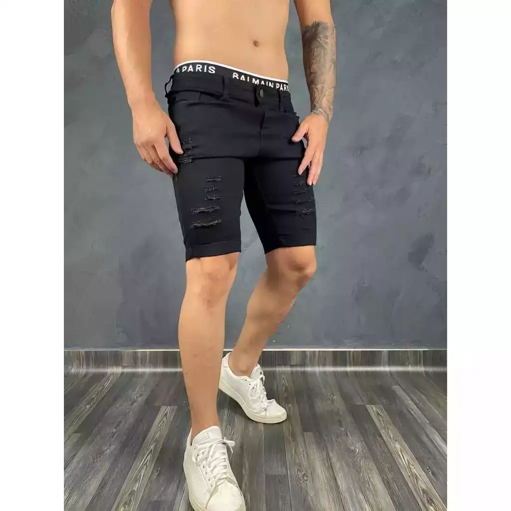 Bermuda Jeans com Lycra  4