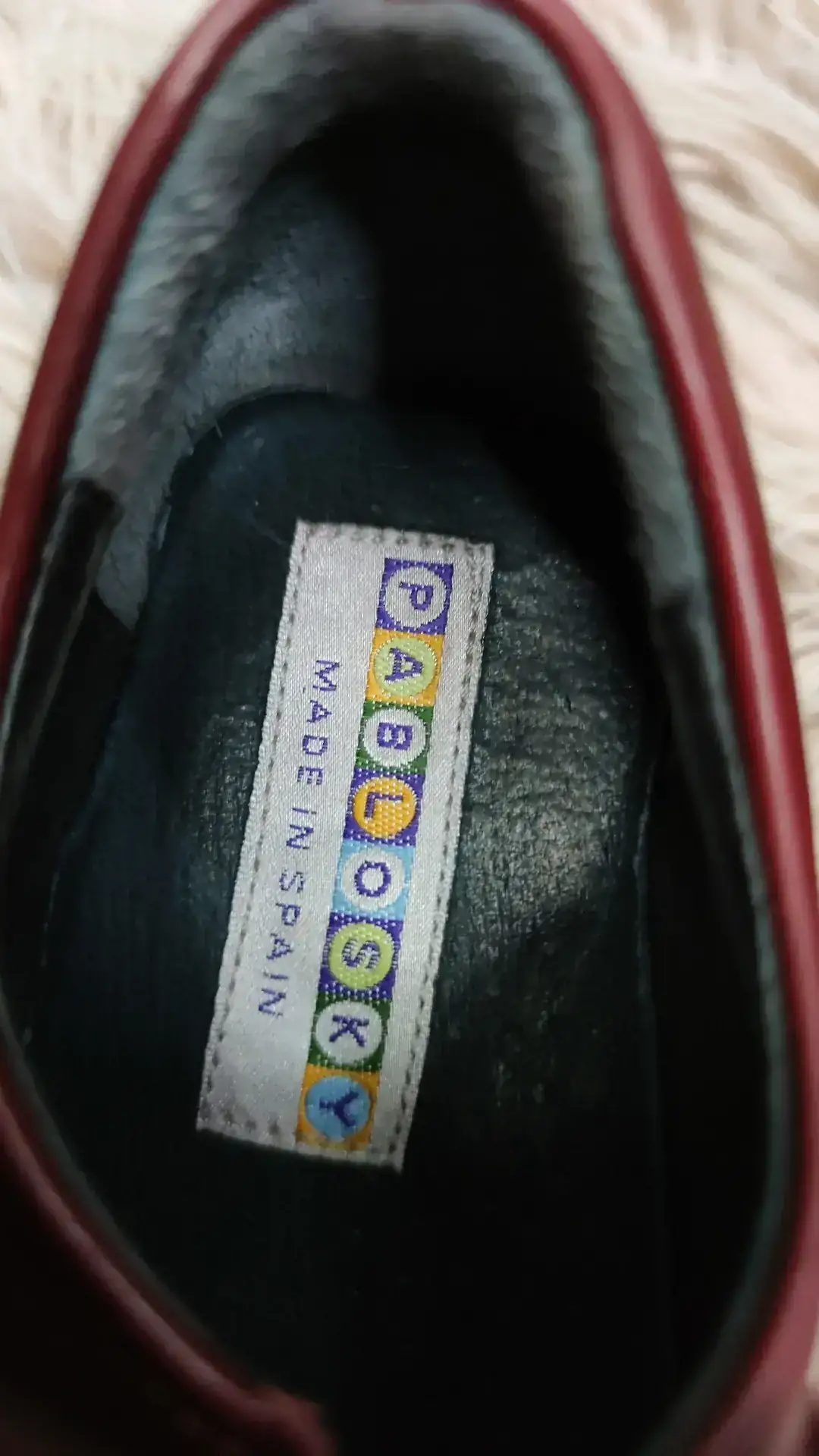 Zapato rojo cuero 31 2