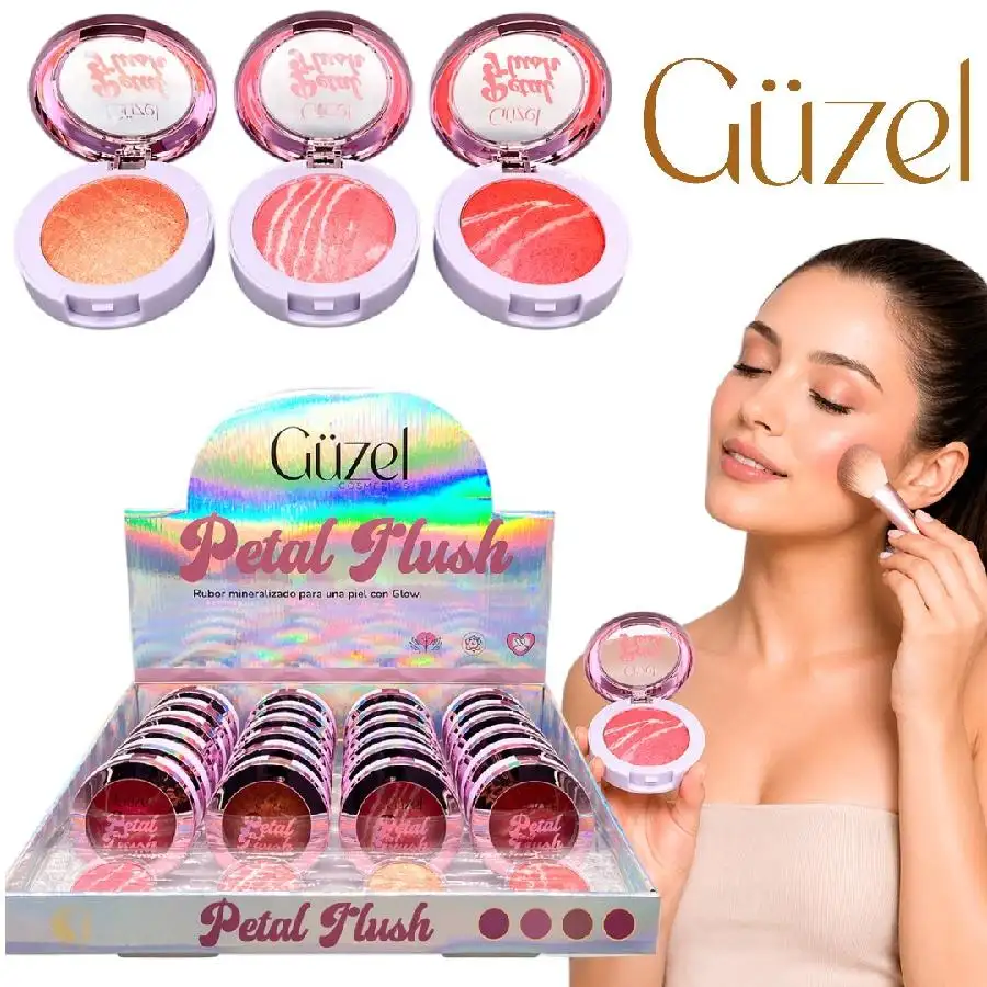 Rubor mineralizado petal blush tonos surtidos guzel