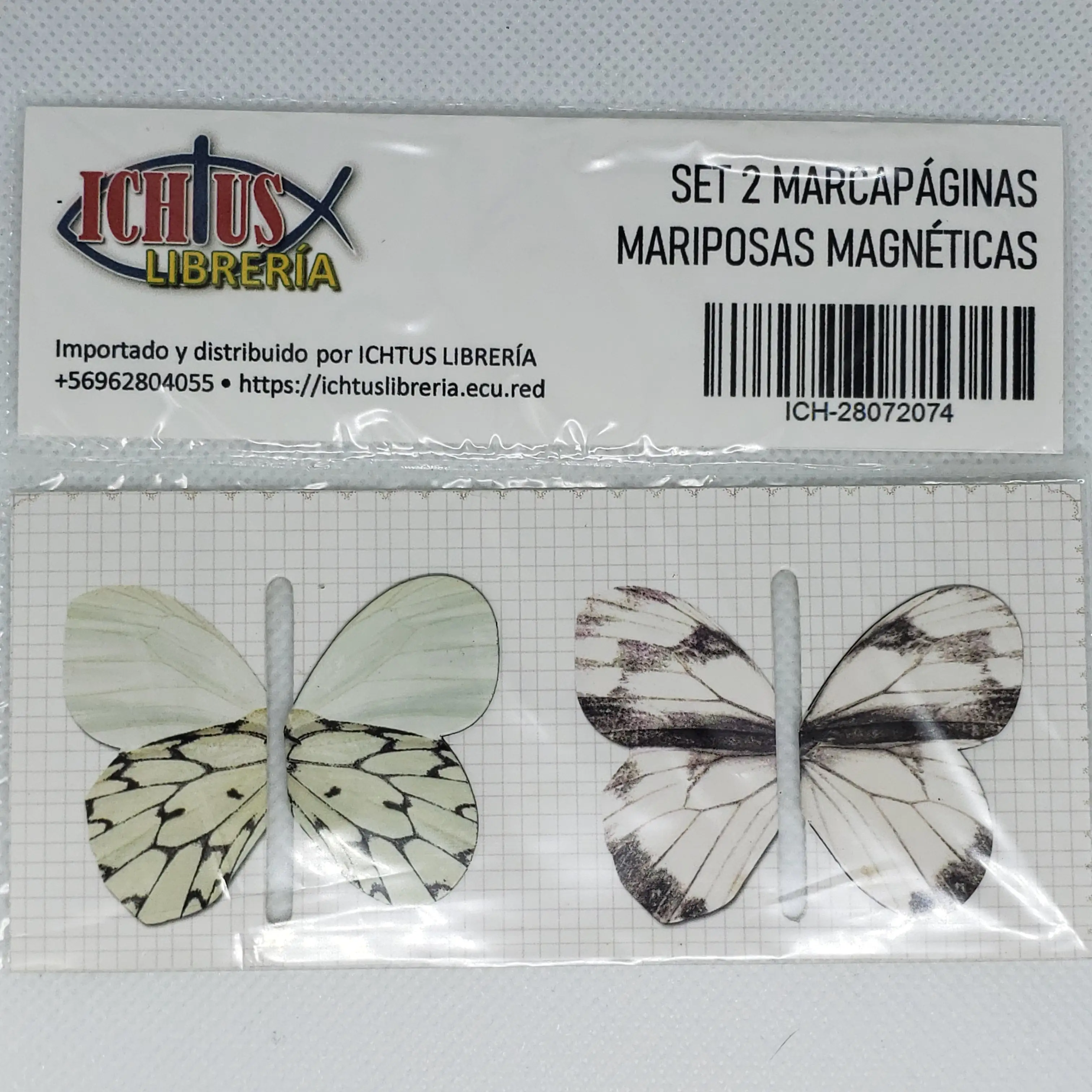 Set 2 marcapáginas mariposas magnéticas 3