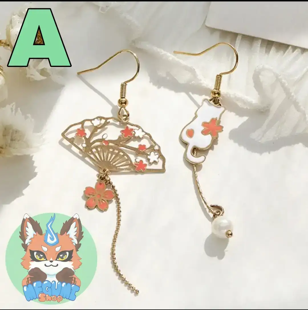 Aretes de estilo asiático