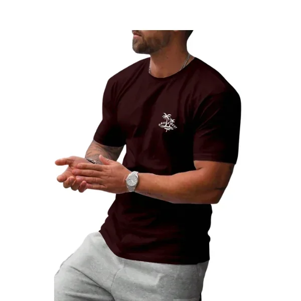 Hombres Camiseta con estampado de letra