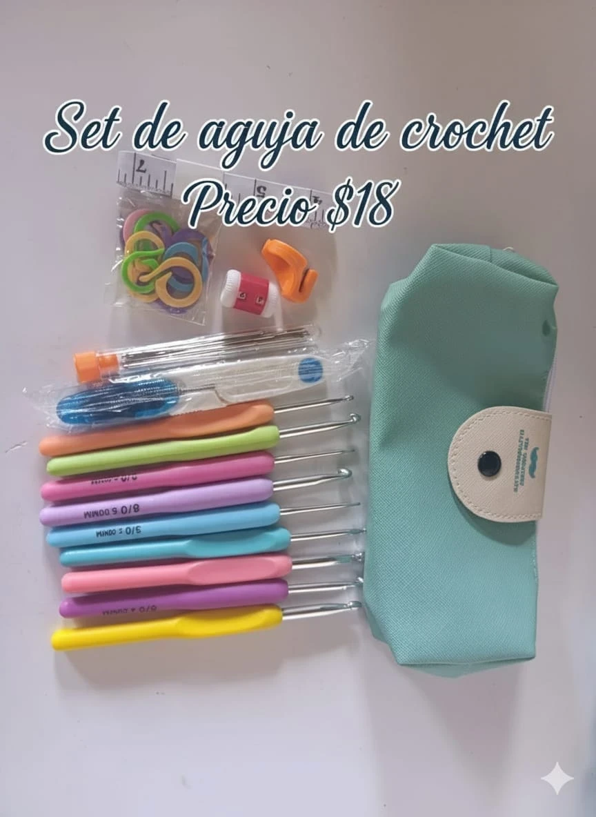 Kit de agujas de crochet 