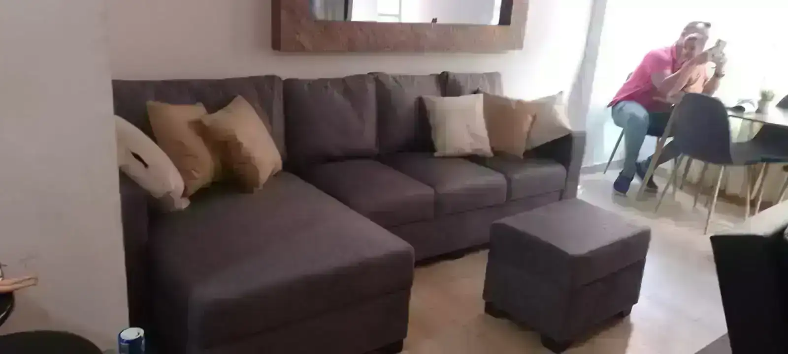 Sala en L moderna  4