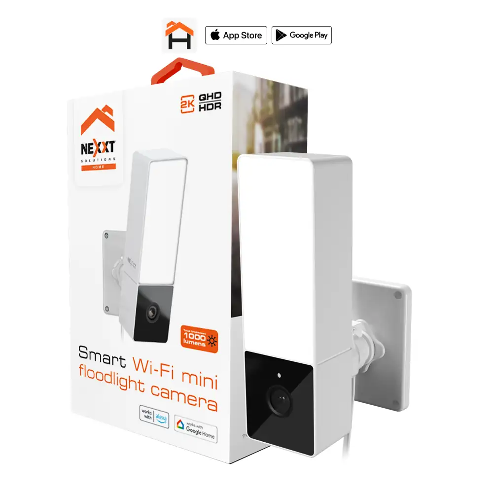 Cámara inteligente Wi-Fi 2K con proyector