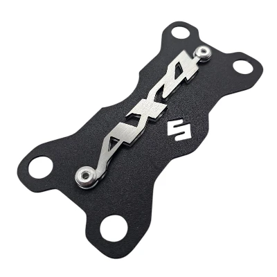 AX 4 Acutrax manubrio acero negro logo 3d cromado ML