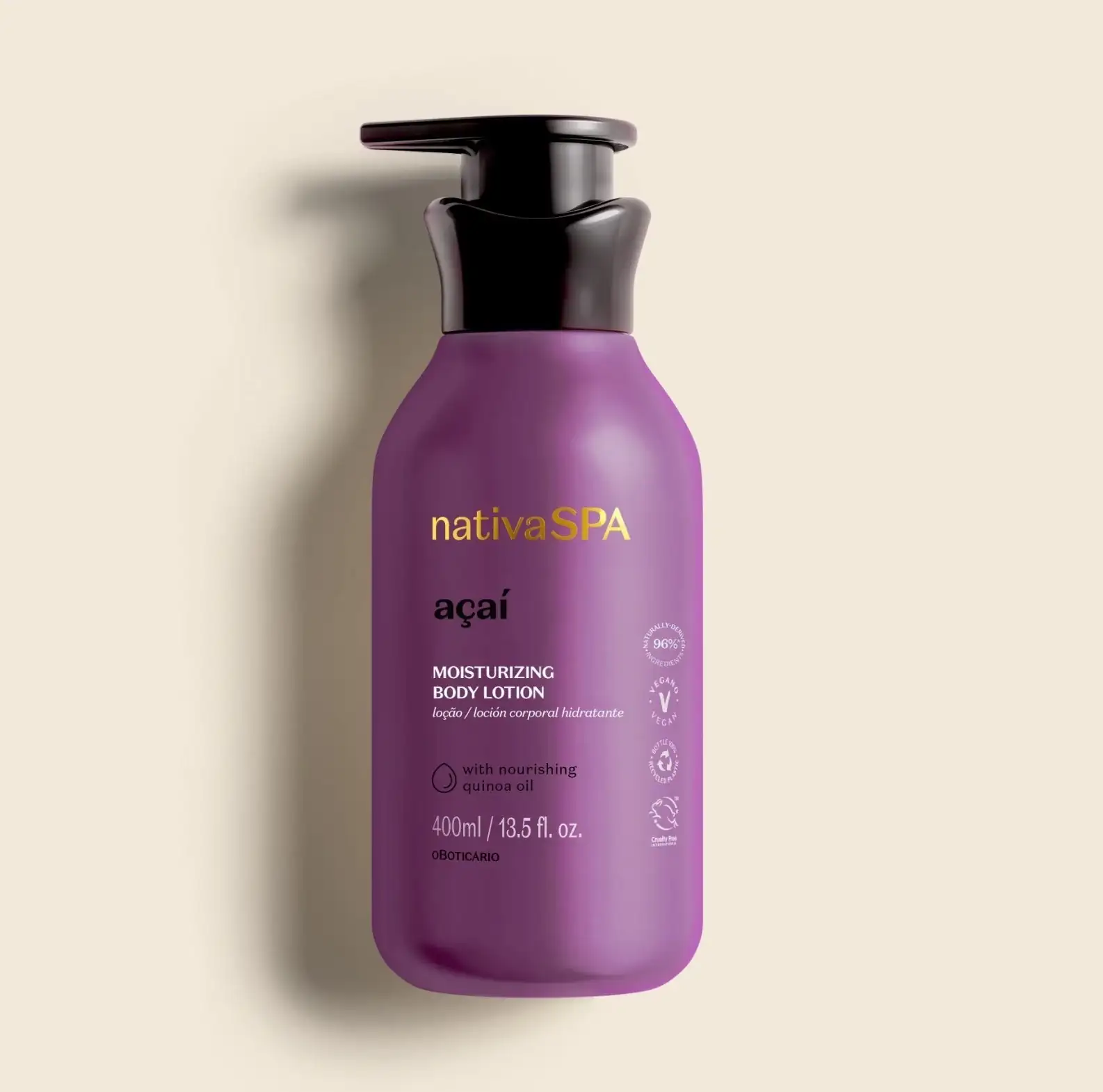 Nativa SPA Loción Hidratante Corporal Açaí, 400ml