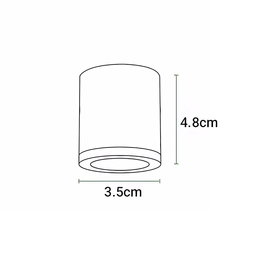 OJO DRAGON LED SOBREPUESTO NEGRO 3W 5