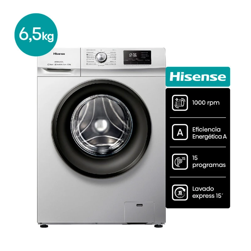 Lavarropas Hisense automático 6.5kg 2
