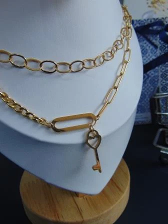 JUEGO ACERO DOBLE DOR LLAVES ELABONES 3