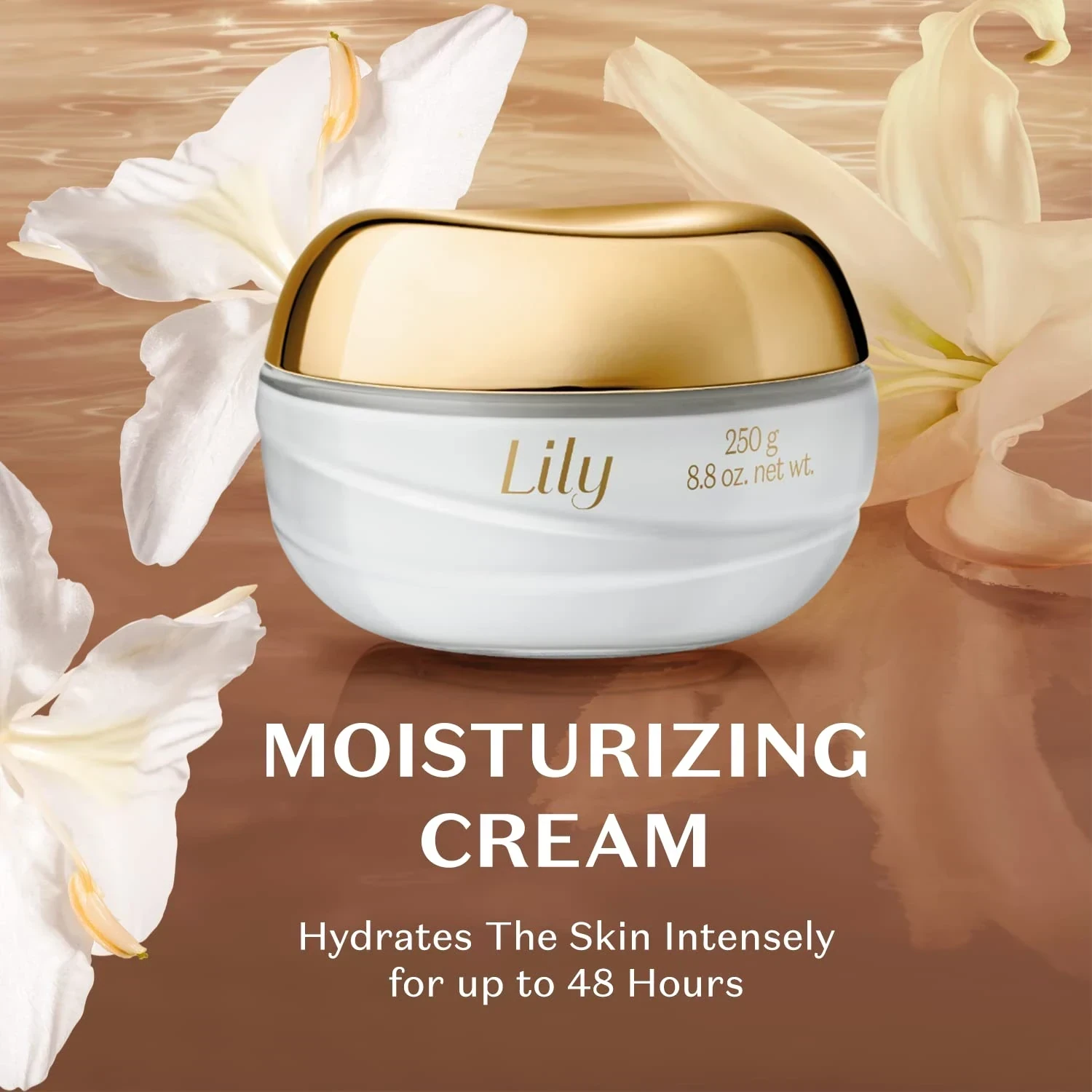Crema Hidratante Corporal Lily Satinada, 250g 3