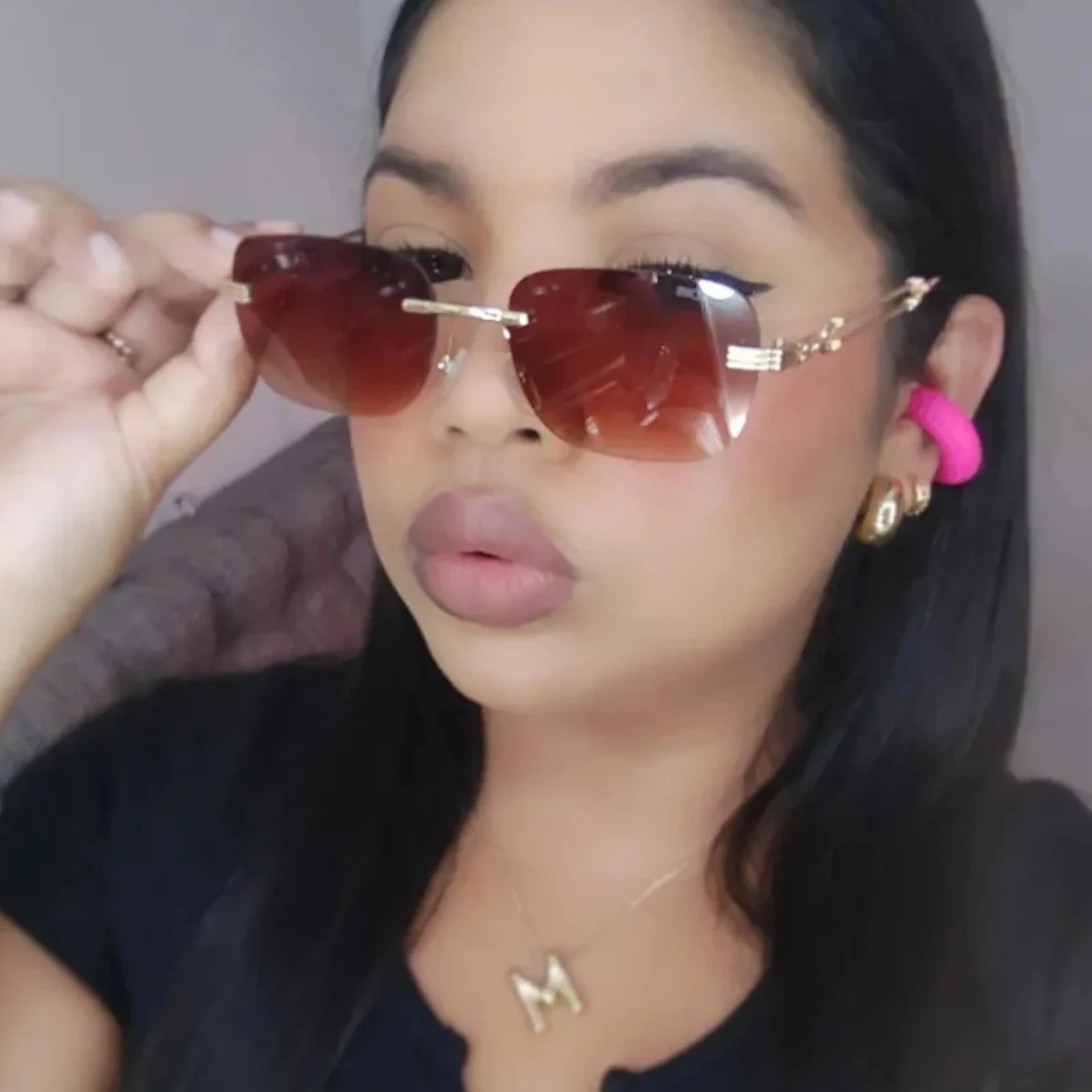 Gafas tipo cartier de lujo 4