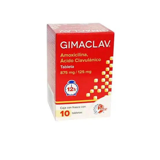 Gimaclav 875 mg (Amoxicilina/Ácido clavulánico) 