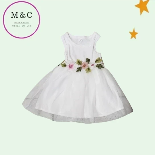 vestido para bebe talla 3-6 meses 4