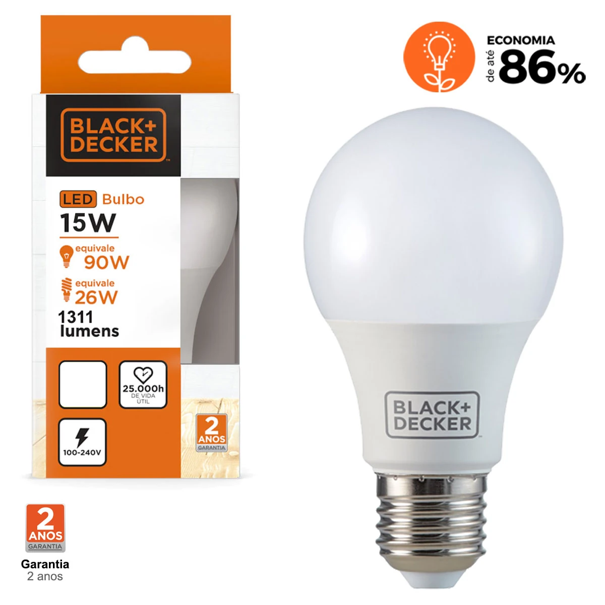 Lampada de led 15W BlackDecker