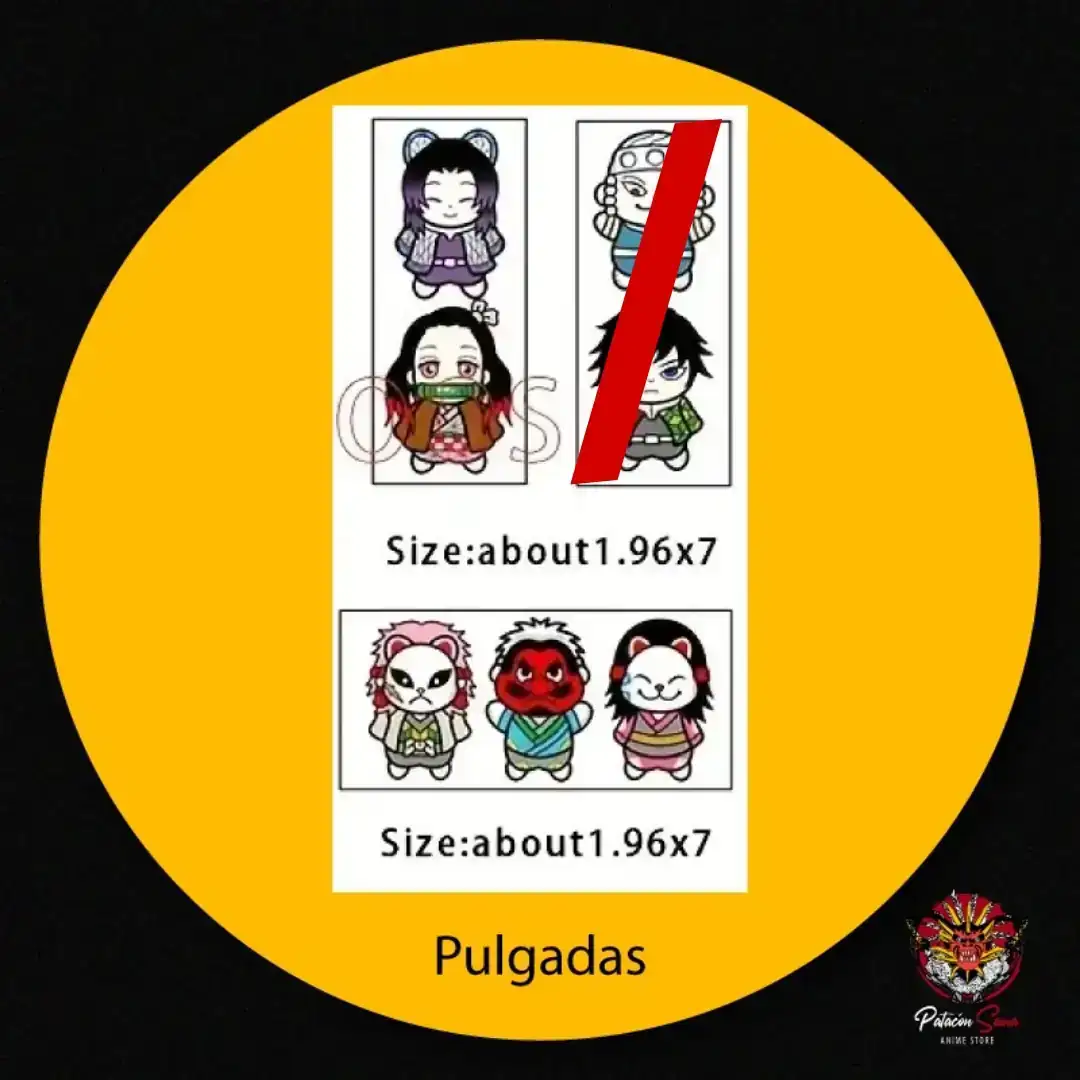 Tatuajes temporales - Kimetsu no yaiba  2