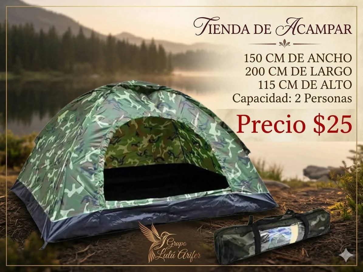 Tienda de acampar para 3 personas 