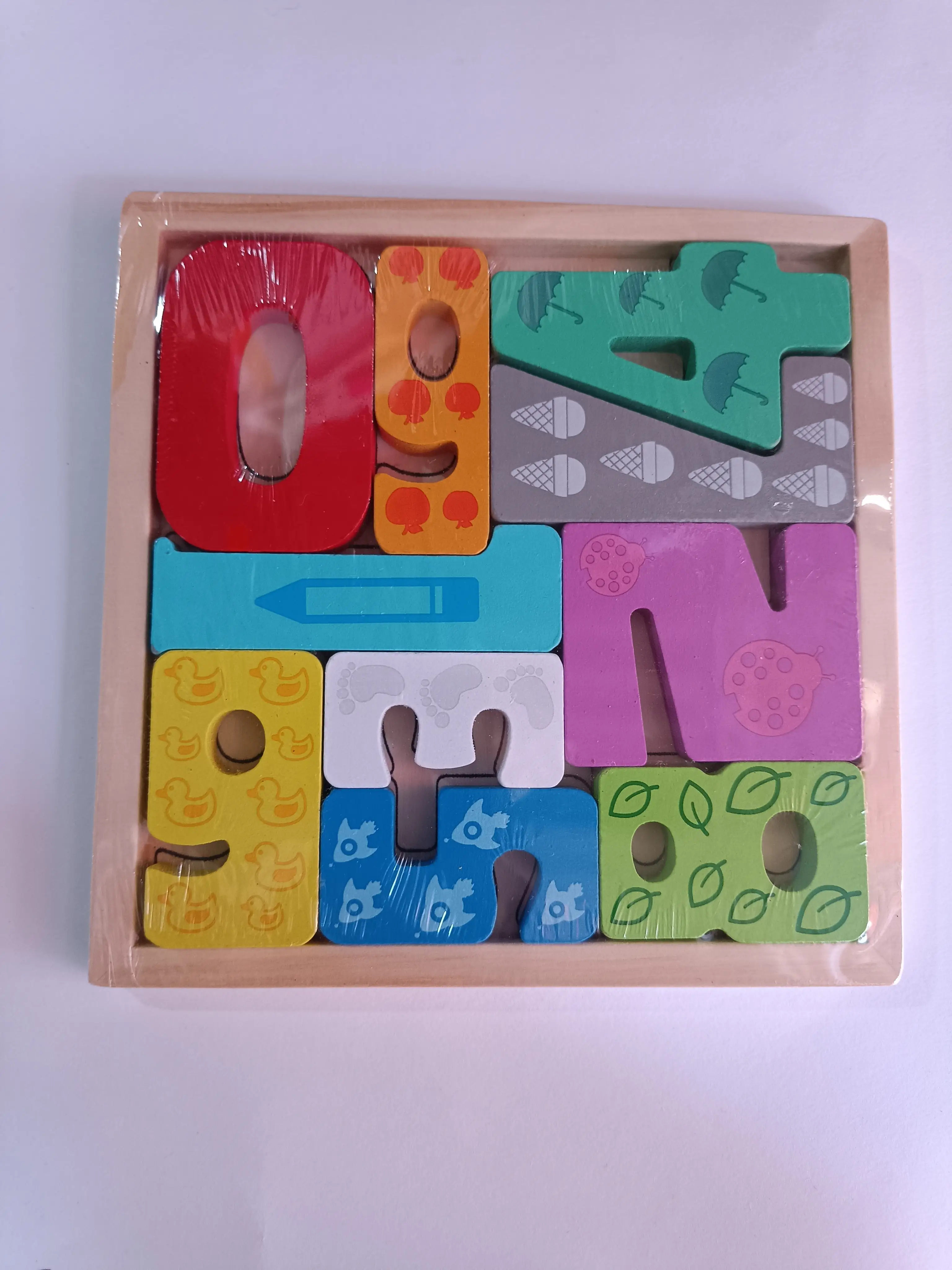Rompecabeza MDF en 3D 10 pz cuadrado 