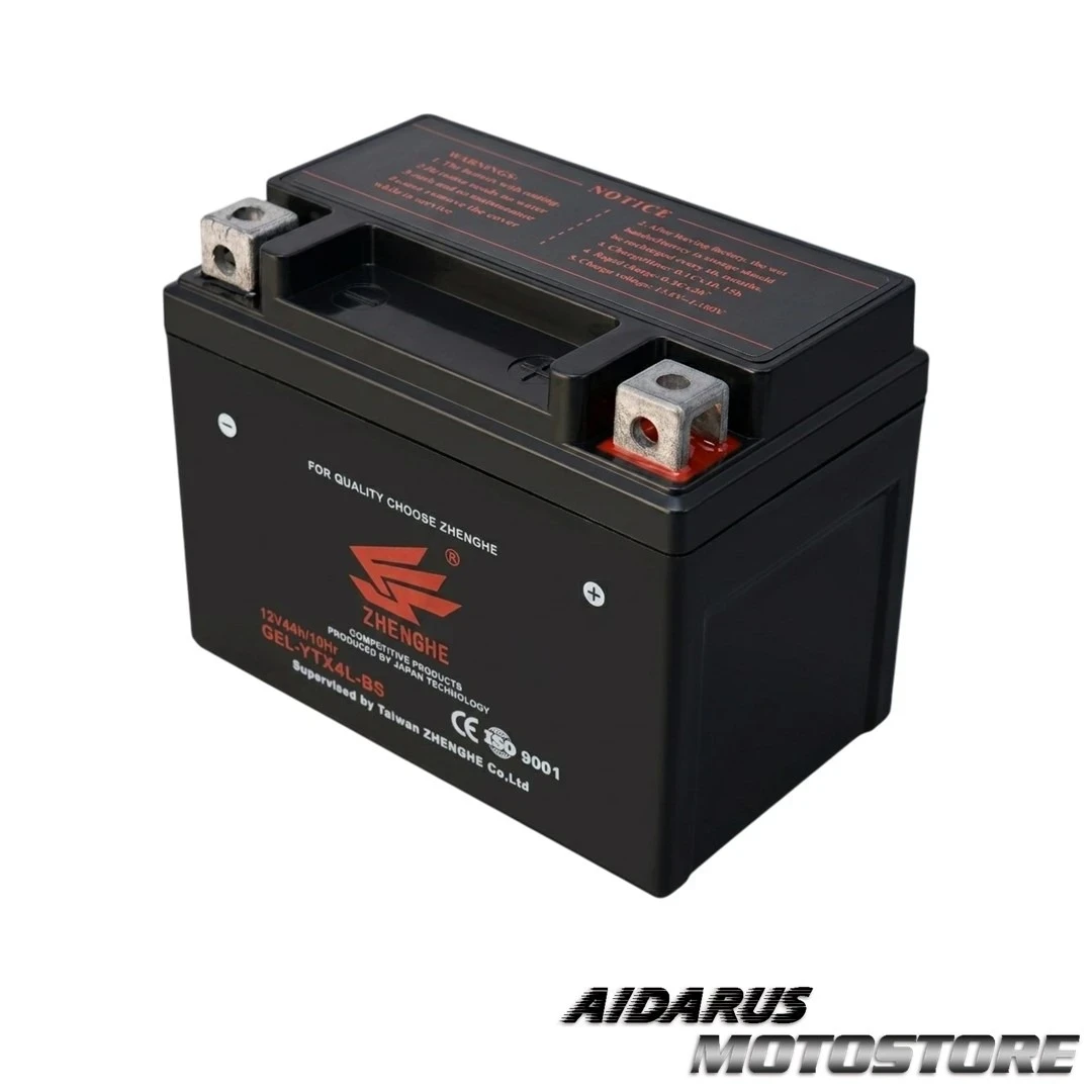 BATERÍA DE GEL LIBRE DE MANTENIMIENTO ZHENGHE YTX4L-BS (12V 4AH)