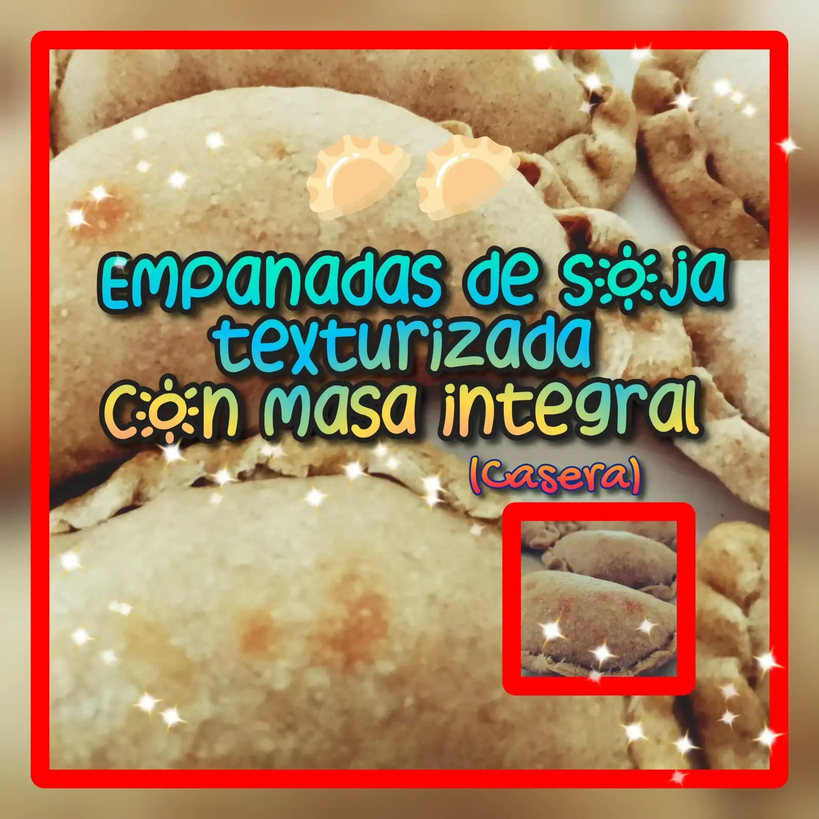 🥟Empanadas integrales de soja texturizada 🫛 x 6