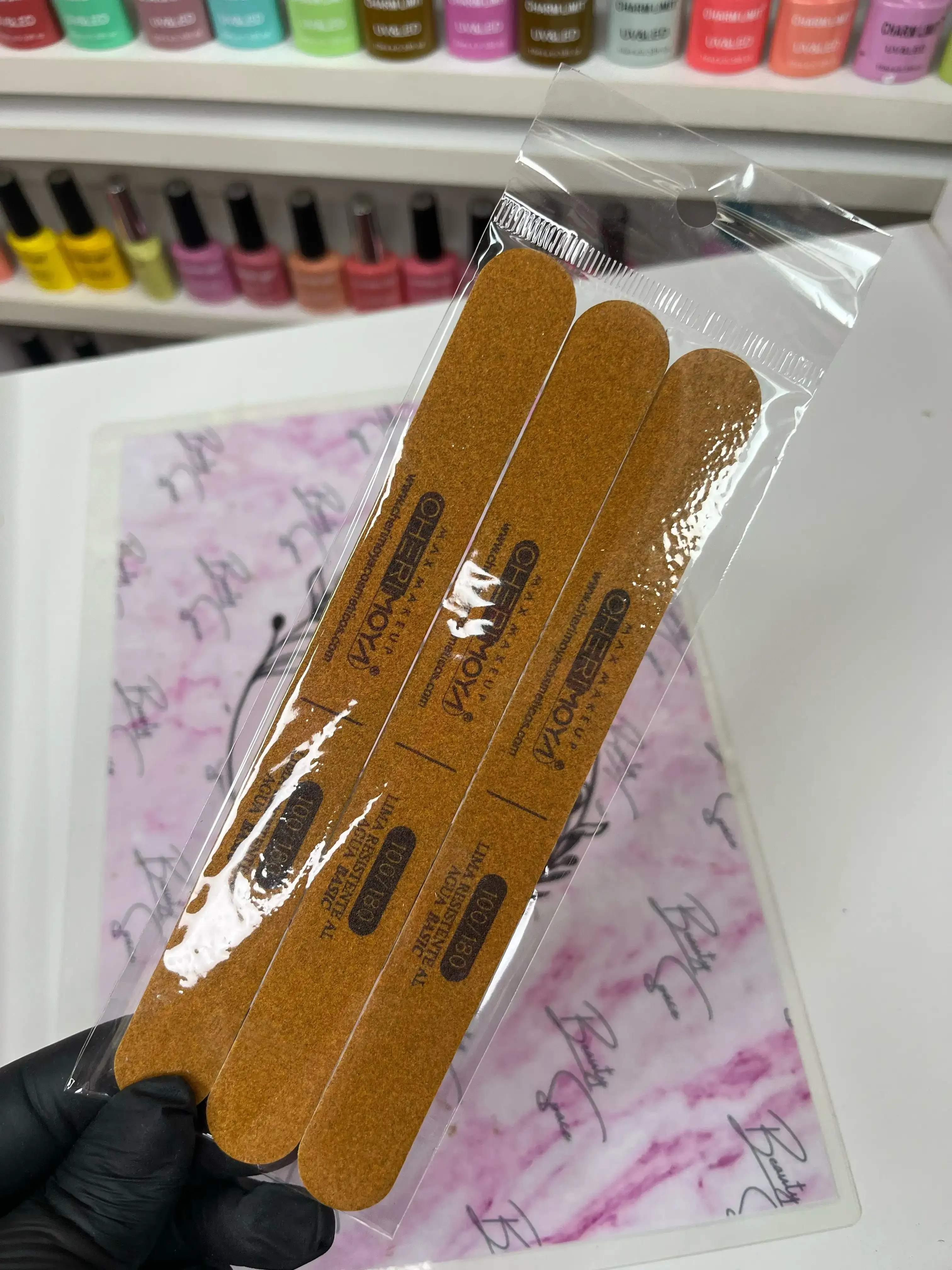 LIMA MADERA RESISTENTE AL AGUA 100/180 X 3PCS