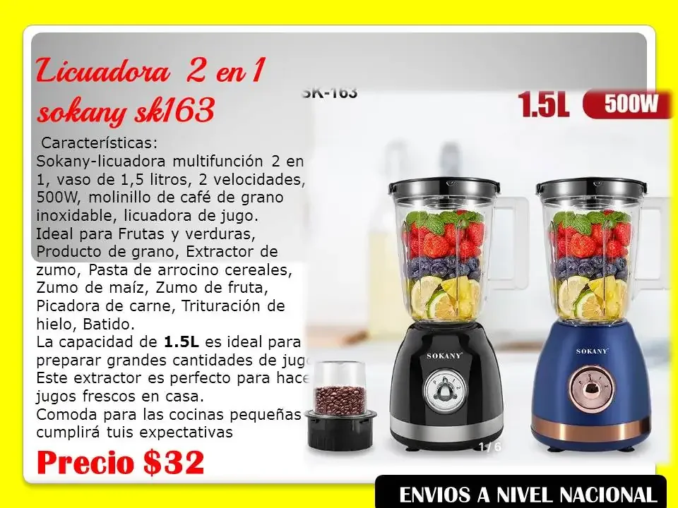 Licuadora Sokany 4