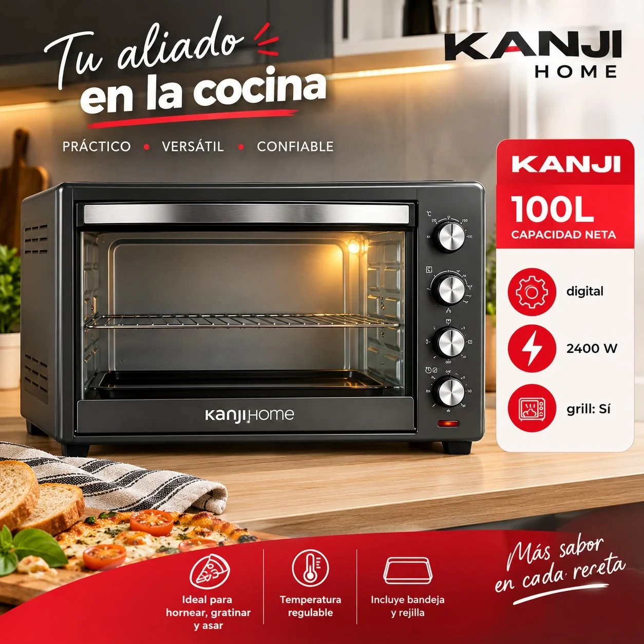 Horno Electrico 100L Kanjihome