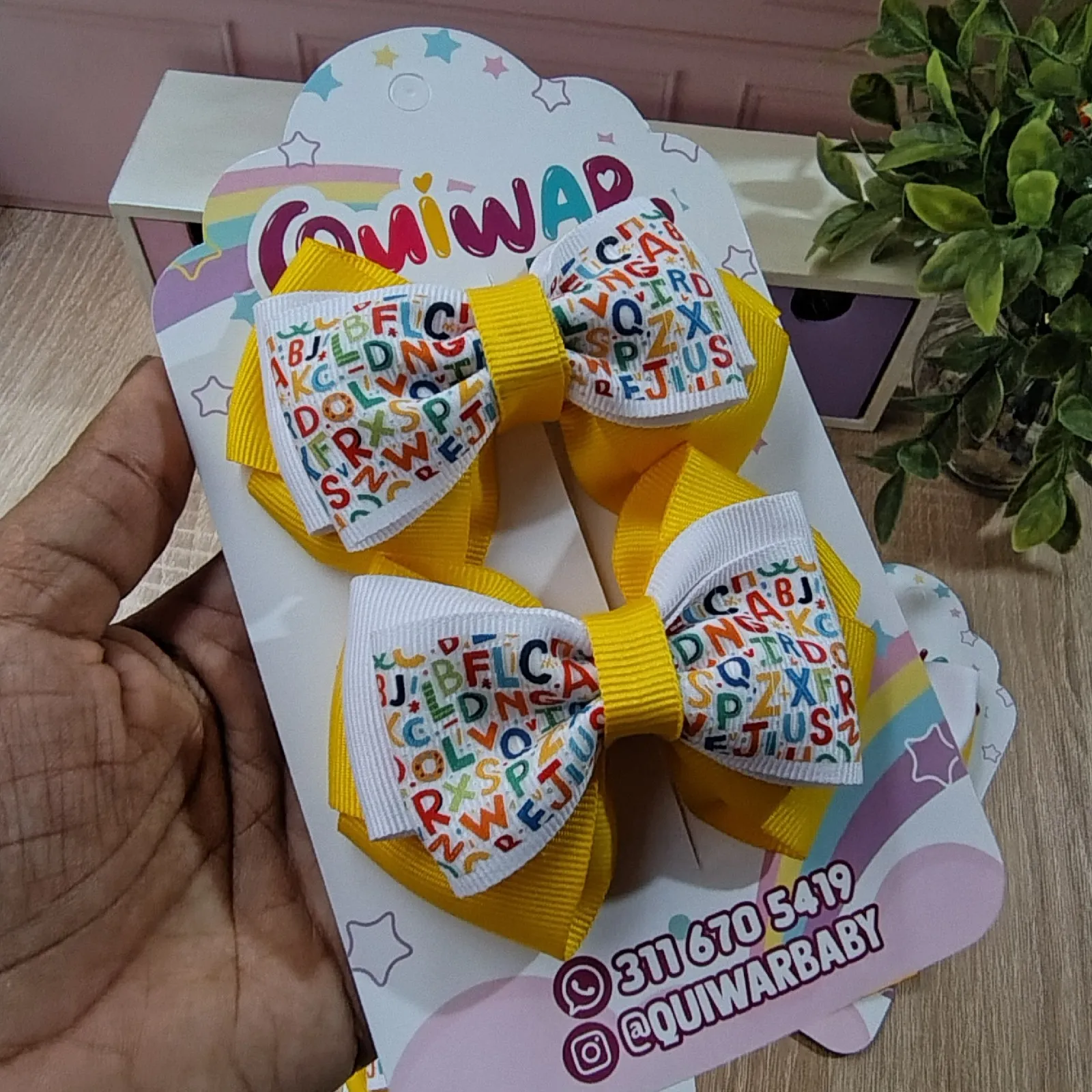 Set Escolar Amarillo con blanco 4