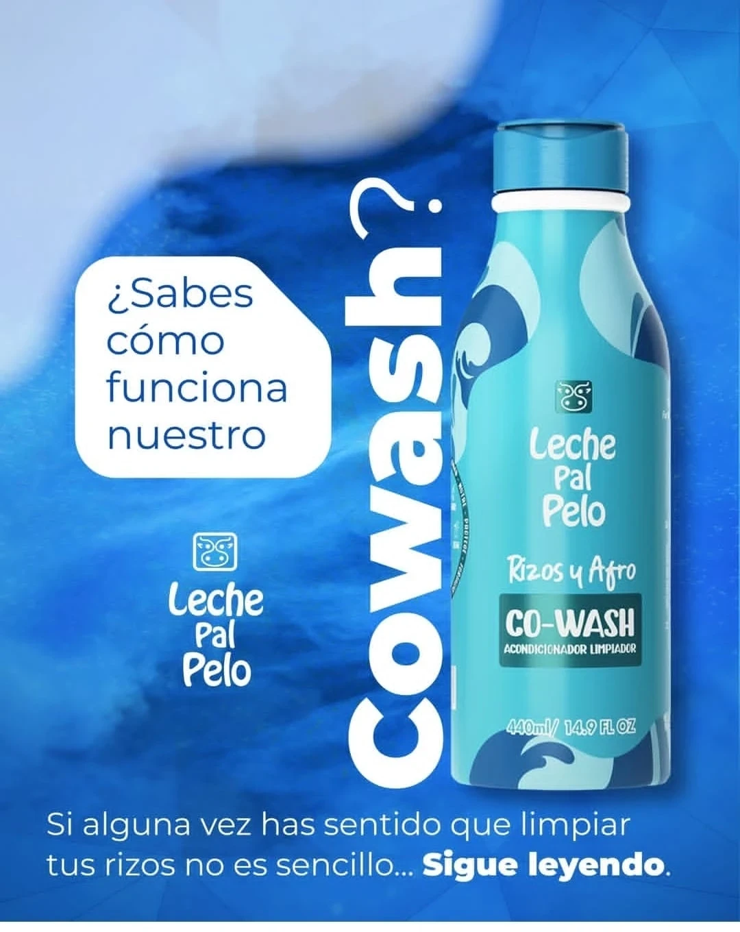 leche pal pelo acondicionador rizos y afro co-wash 440ml
