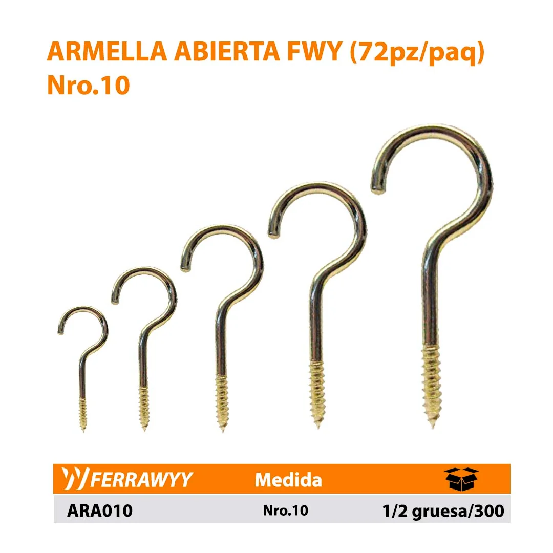 ARMELLA ABIERTA FWY (72pz/paq) Nro.10