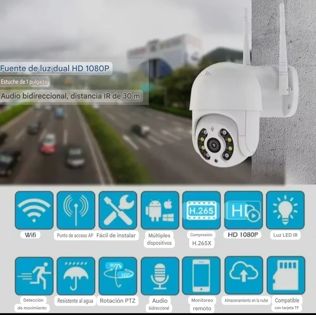 CÁMARA WIFI PARA EXTERIOR 