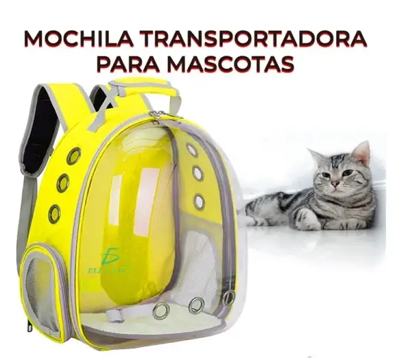 Mochila De Viaje Con Cápsula Para Mascotas  2