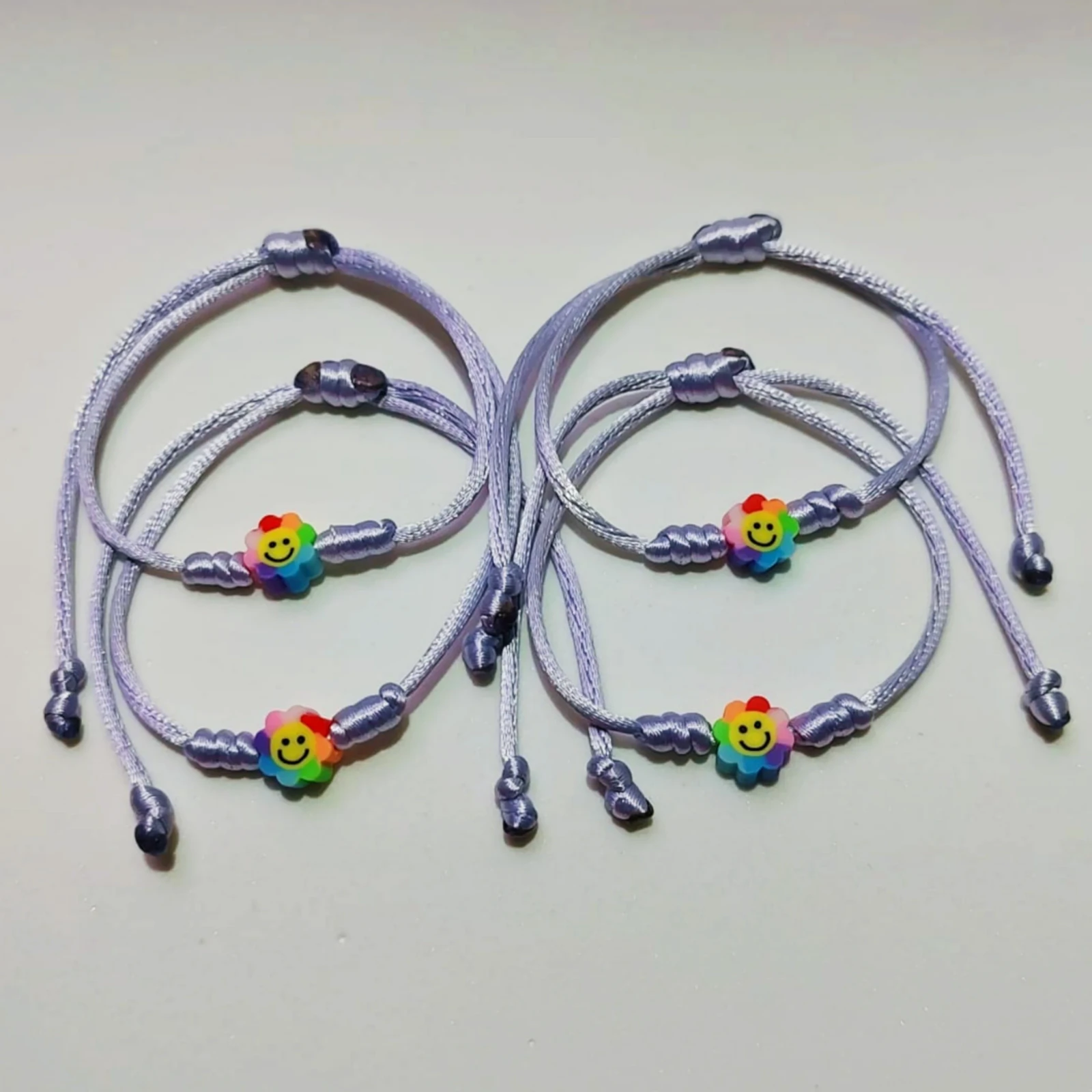 4 Pulseras para Amigas de Flores 2