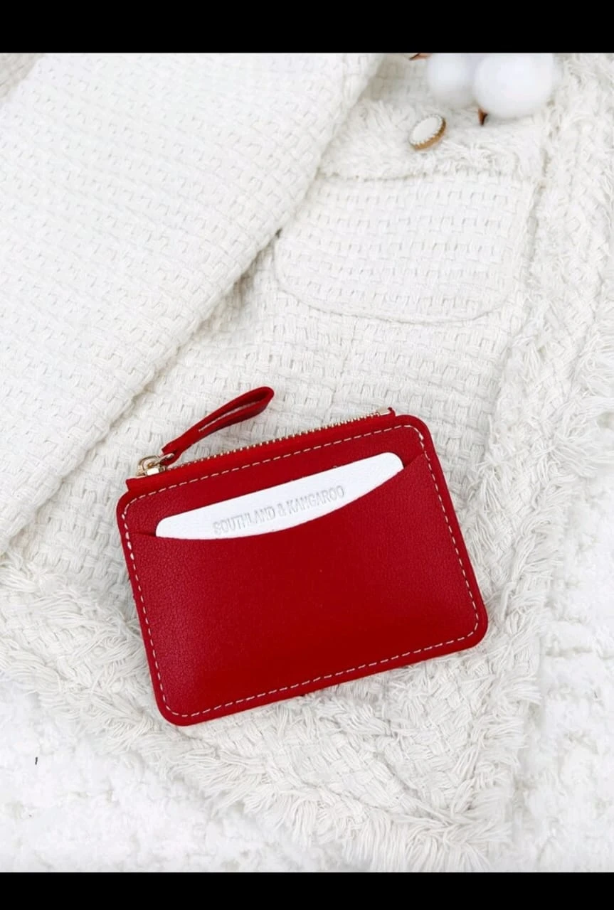 Monedero Tarjetero Southland Ultra-Slim– Diseño Minimalista en Poliuretano con Cierre Dorado. 3