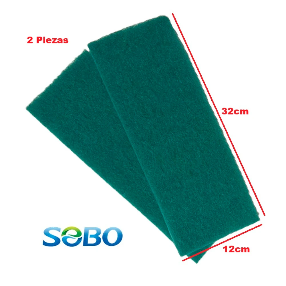 Esponja Biologica Sobo 2 Piezas 32x12cm Verde 2